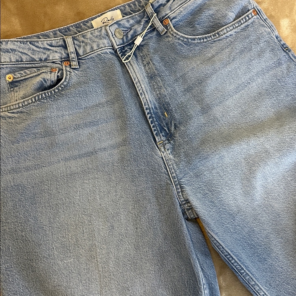 Rails The Getty High Rise Wide Leg Denim Blue Jean NWOT Sz31 - Picture 9 of 9